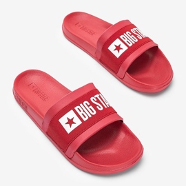 Pantuflas de mujer Big Star Lils rojas rojo 3