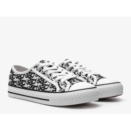 Zapatillas de mujer Rimmie en blanco y negro 2