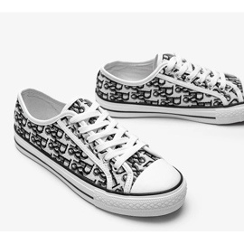 Zapatillas de mujer Rimmie en blanco y negro 3
