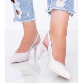 Zapatos de tacón en un stiletto rosa empolvado Elen 2