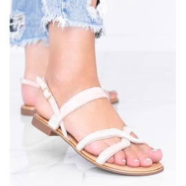 Sandalias de mujer rosina beige 2