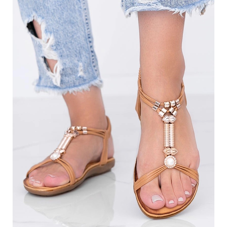 Sandalias mujer Liva marrones marrón 1