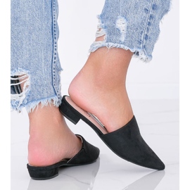 Sandalias de tacón negras de Santiago negro 1