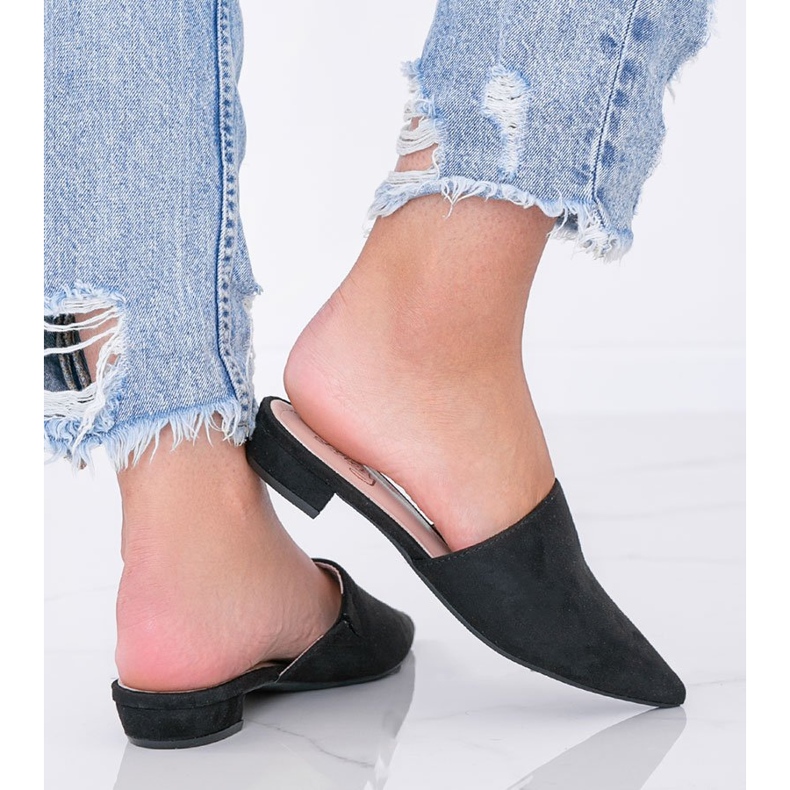 Sandalias de tacón negras de Santiago negro 1