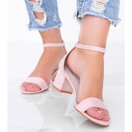 Sandalias rosas en el poste bajo Your Touch rosado 2