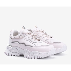 Deportivas beige con suela gruesa Desiare 1 Deportivas beige con suela gruesa Desiare 1