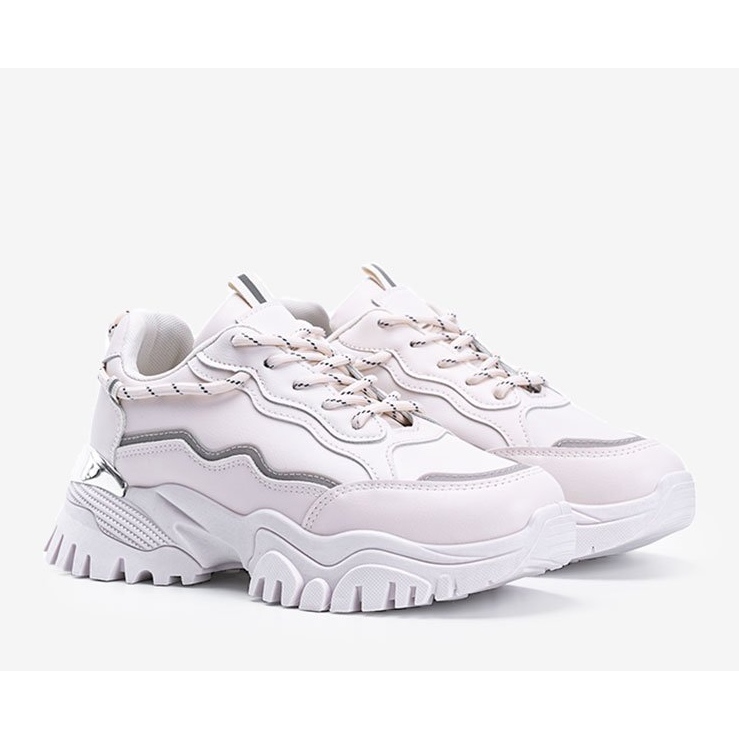 Deportivas beige con suela gruesa Desiare 1 Deportivas beige con suela gruesa Desiare 1