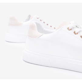 Zapatillas Brighton en blanco y beige 4