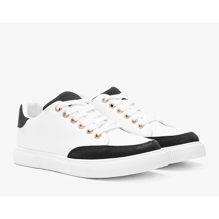 Zapatillas Brighton en blanco y negro 1