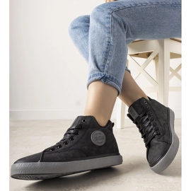 Zapatillas Giulia de mujer Big Star con aislamiento negro 1