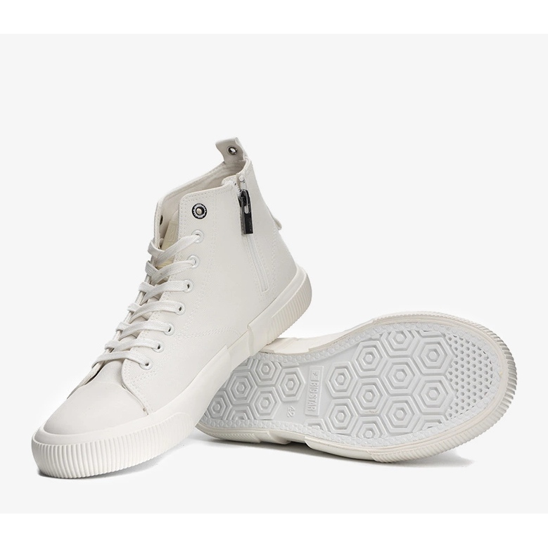 Zapatillas de hombre Big Star blanco metalizado 1