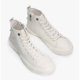 Zapatillas de hombre Big Star blanco metalizado 2