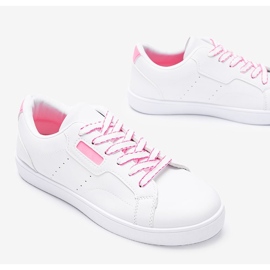 Zapatillas Boomshom rosas y blancas blanco rosado 3