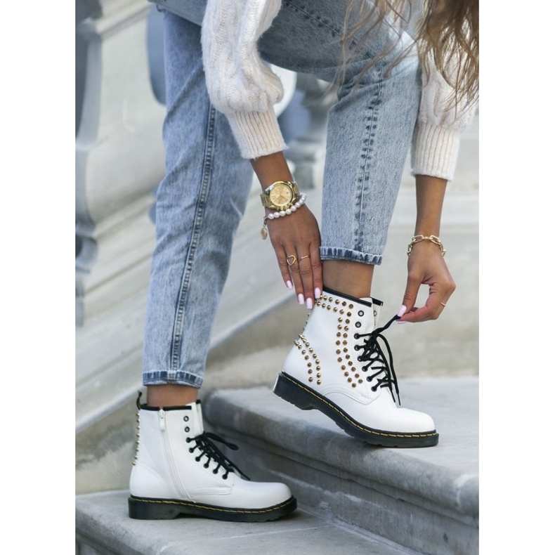 Bolsos White Marten con tachuelas blanco 1