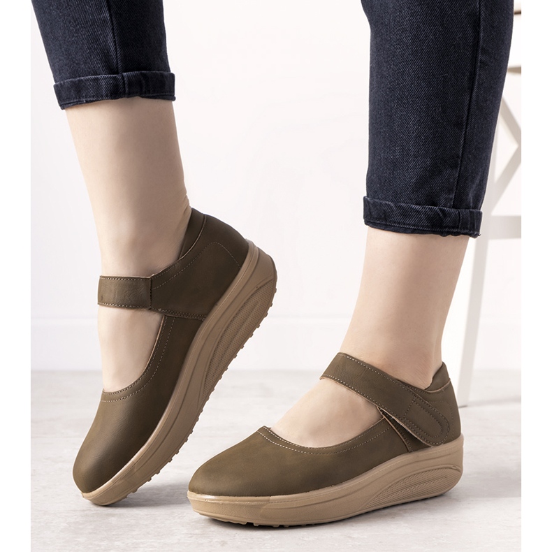 Zapatos marrones con suela gruesa Lumen marrón 1