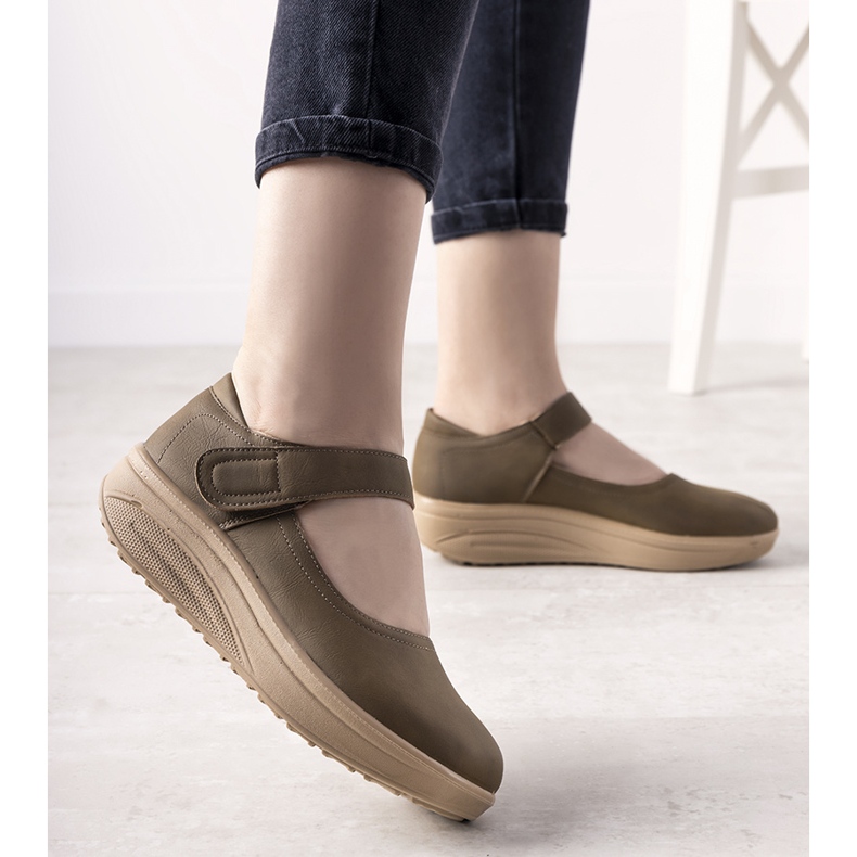 Zapatos marrones con suela gruesa Lumen marrón 2