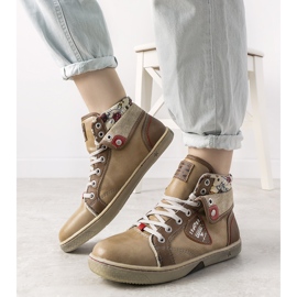 Zapatillas al tobillo beis de mujer de Niente beige 1 Zapatillas al tobillo beis de mujer de Niente beige 1