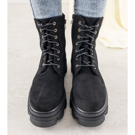 Botas negras con suela alta Rudes negro 1