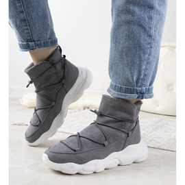 Botas de nieve elegantes grises de Big Star para mujer Marrero 1