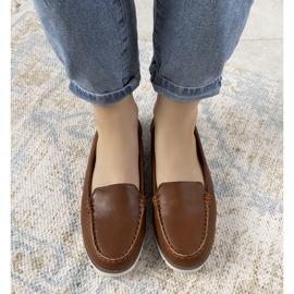 Mocasines de mujer marrones de Montez marrón 2