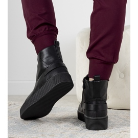 Botas negras con plataforma Nazario negro 1