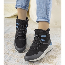 Botas de nieve negras y elegantes de Big Star para mujer de Cotto negro 2