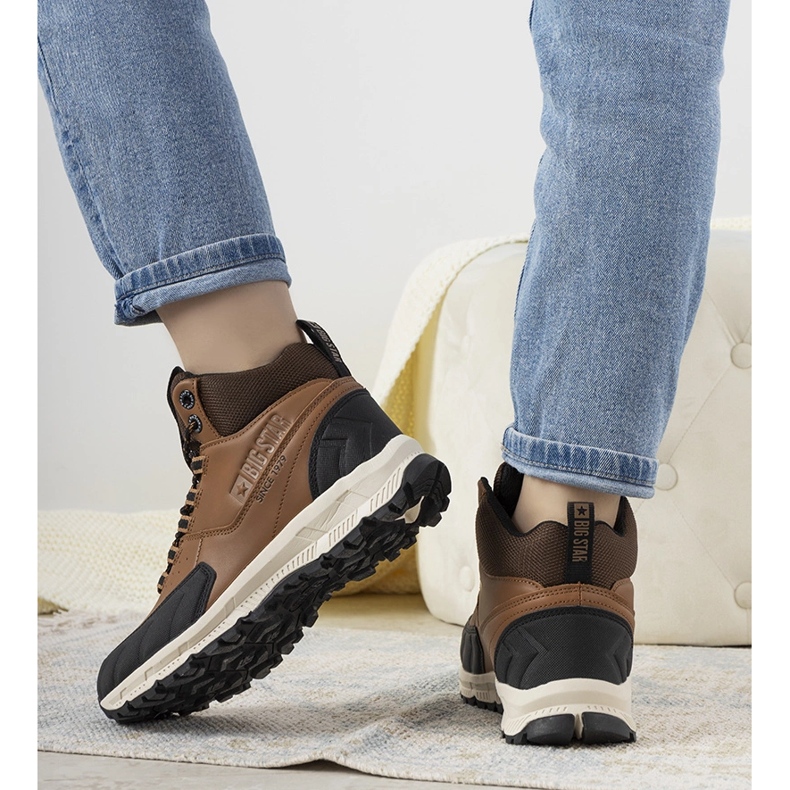 Zapatos de trekking marrones Big Star Ivanna marrón 1