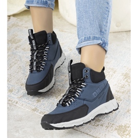 Zapatos de trekking Big Star Ivanna azul marino negro 2