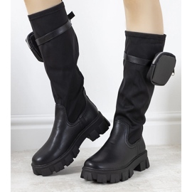 Botas negras con bolsita Joly negro 1