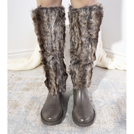 Botas de lluvia beige con pelo Melgar 2