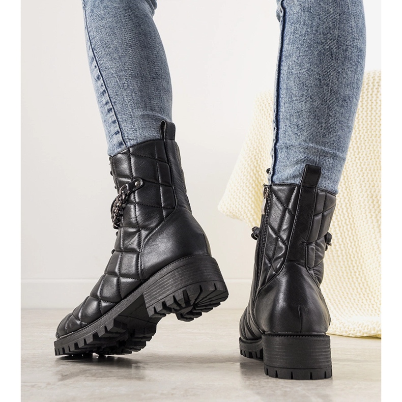 Botas acolchadas de mujer Jaclyn negras negro 1