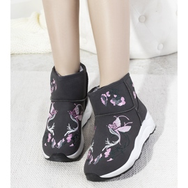 BM Botas de nieve grises con bordado Jamil 1 BM Botas de nieve grises con bordado Jamil 1