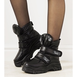 Botas de nieve negras con cierre de velcro Comforte negro 1