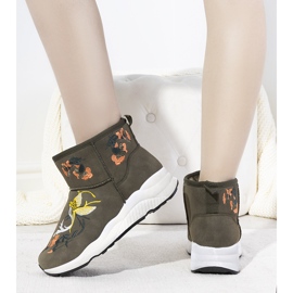 Botas de nieve verdes bordadas Jamil 2