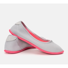 Bailarinas infantiles Geneseo gris y rosa 2