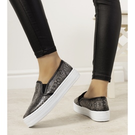BM Zapatillas deportivas Irving sin cordones en gris negro 2
