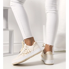 Deportivas de mujer Richie beige 1