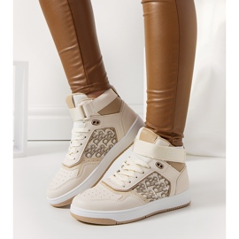 PA1 Deportivas de mujer Kansas beige 1