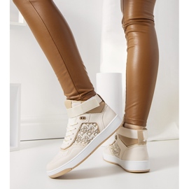 PA1 Deportivas de mujer Kansas beige 2