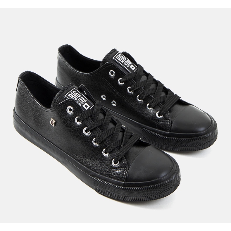 Zapatillas negras de hombre Big Star V174345 negro 1