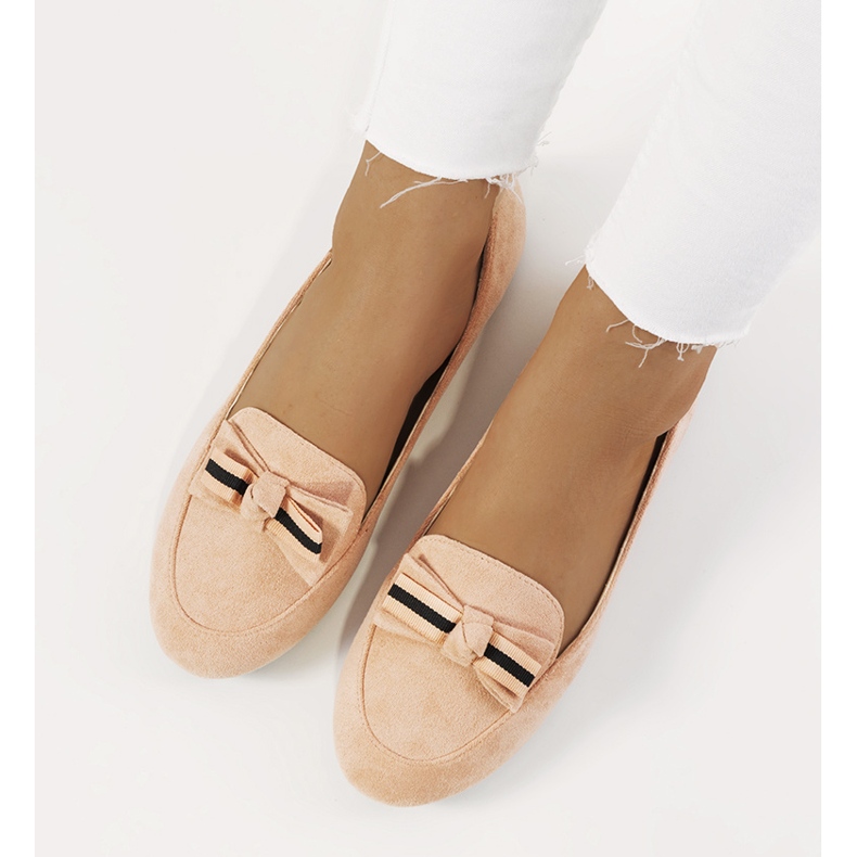 Mocasín rosa con lazo Lavinia 1