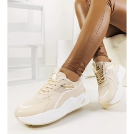 Deportivas Nazaria beige dorado 1