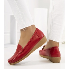 Mocasines rojos con cuña de Wendy's 1