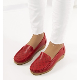 Mocasines rojos con cuña de Wendy's 2