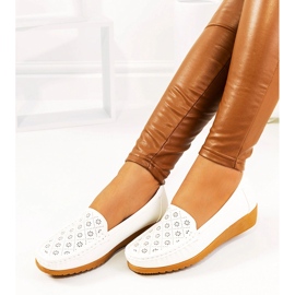 Mocasines blancos con cuña de Wendy's 1