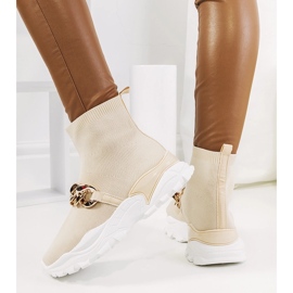 Zapatillas altas Hurtado beige 1