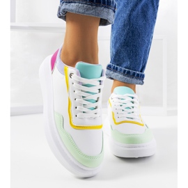 Deportivas blancas de mujer Selma Purple blanco 1 Deportivas blancas de mujer Selma Purple blanco 1