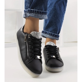 Deportivas negras con leds Caldwell negro 2