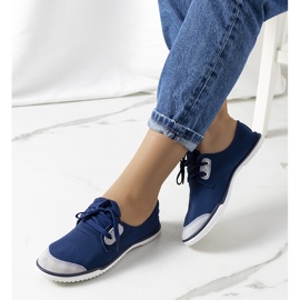 Deportivas de mujer Messinge azul marino 1