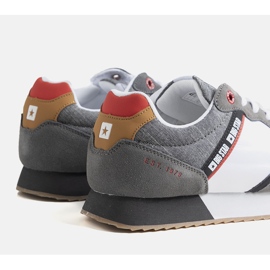 Deportivas Big Star de hombre blancas y grises JJ174147 blanco 2